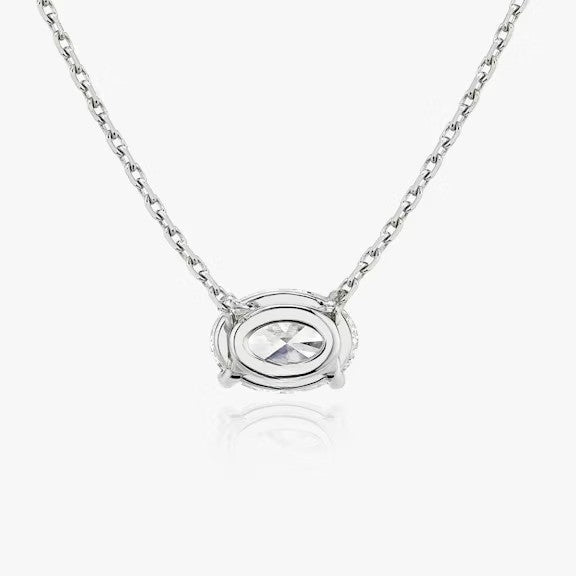 Oval Lab Grown Diamond Pendant