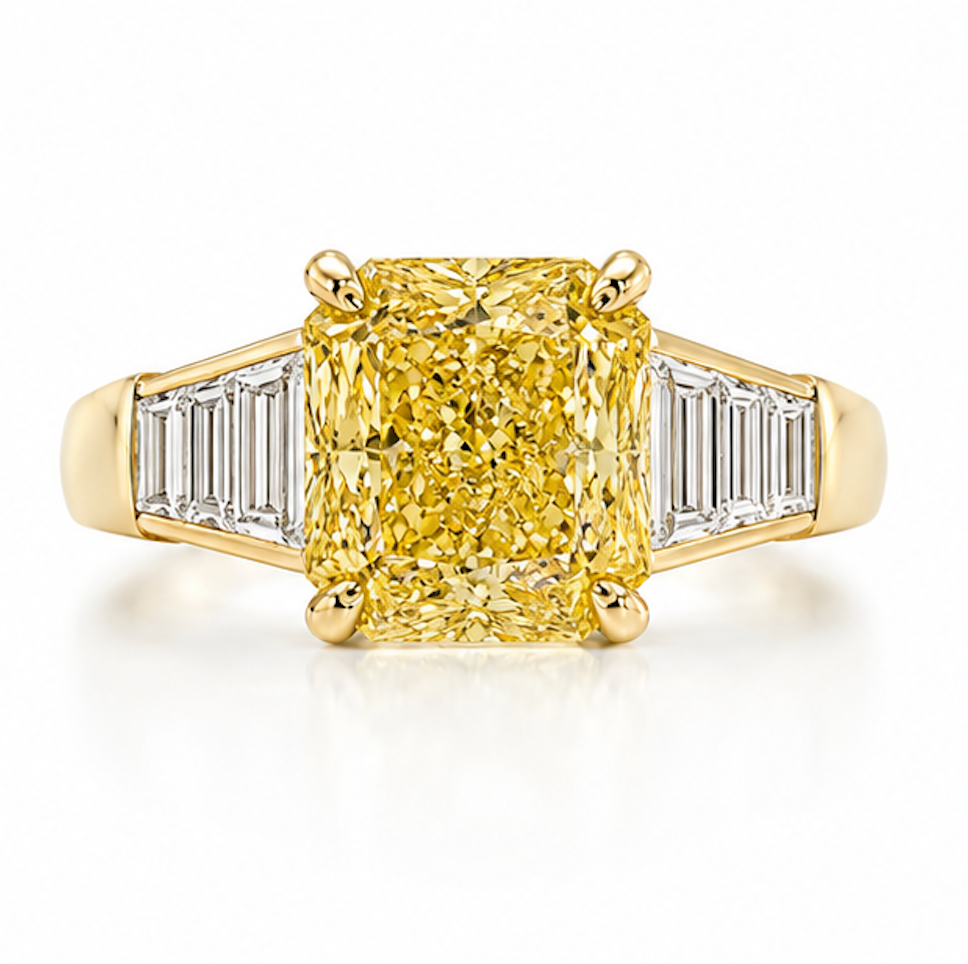 Golden Radiance Yellow Lab Grown Diamond Ring