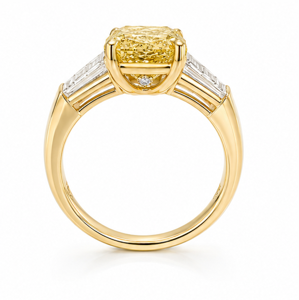 Golden Radiance Yellow Lab Grown Diamond Ring