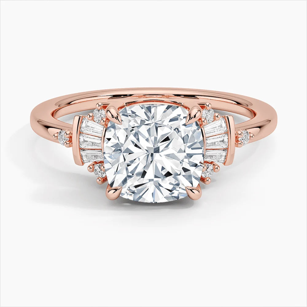 Sunshine Cushion Lab Grown Diamond Engagement Ring