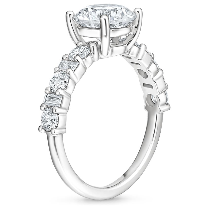 Beaute Round Diamond Engagement Ring