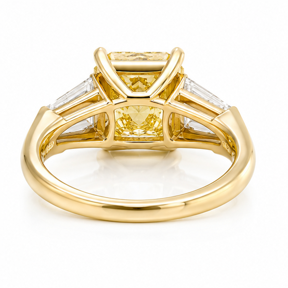 Golden Radiance Yellow Lab Grown Diamond Ring