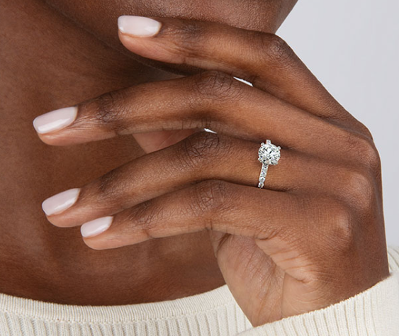 Heba Oval Lab Grown Diamond Engagement Ring