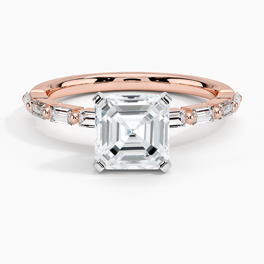 Barica Asscher Lab Grown Diamond Engagement Ring