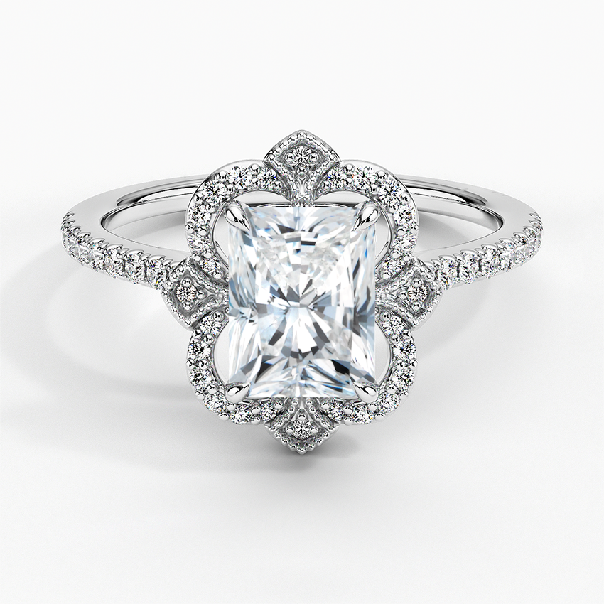 Rasica Radiant Lab Grown Diamond Engagement Ring
